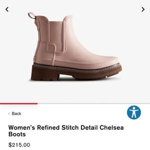 Hunter Refined Stitch Detail Chelsea Boots